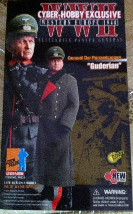 Dragon 1/6 12" Cyber Hobby WWII Western Europe 1940 General Der Panzertruppen Guderian Figure