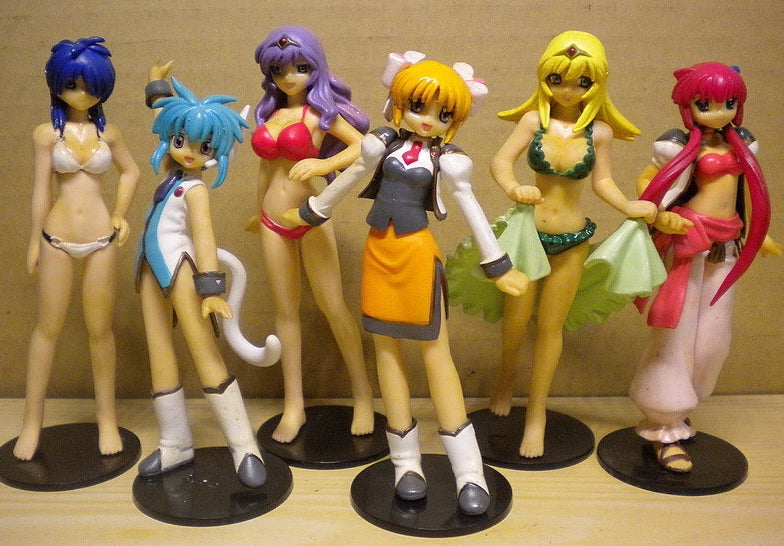 Yujin Galaxy Angel II 2 Gashapon SR 5+1 Secret 6 Trading Collection Figure Set Used