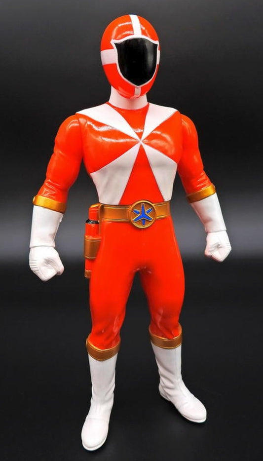 Bandai Power Rangers Gogo Five V Lightspeed Rescue Red Fighter 10" Soft Vinyl Action Figure
