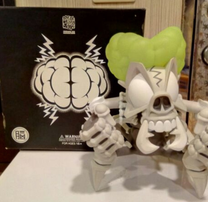 Medicom Toy 2006 H8GRAPHiX Motor Ken VCD Vinyl Collectible Dolls King Skull Brain 2nd Color 8" Vinyl Figure
