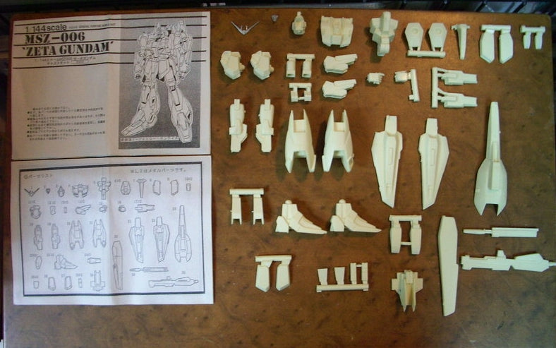 Popy 1/144 Mobile Suit Z Gundam MSZ-006 Zeta Gundam Cold Cast Model Kit Figure