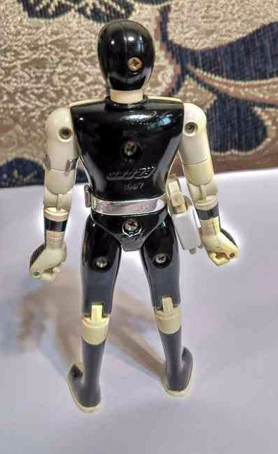 Bandai Power Rangers Maskman Chogokin Mask Black Fighter Action Figure Used