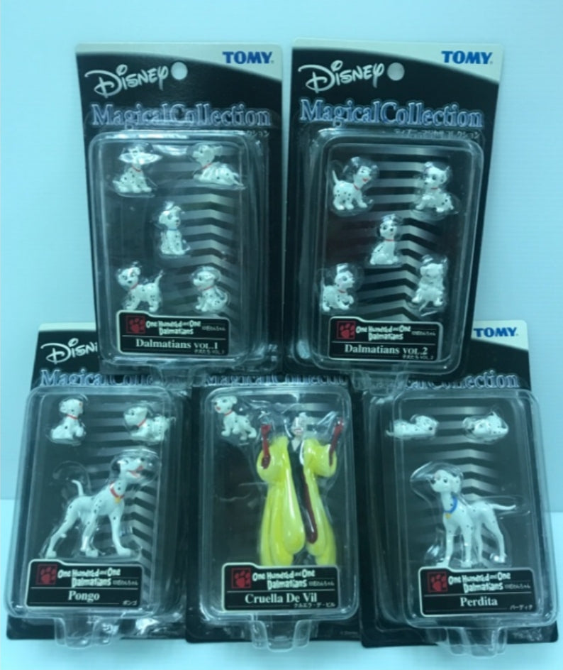 Tomy Disney Magical Collection 101 Dalmatians 5 Trading Figure Set