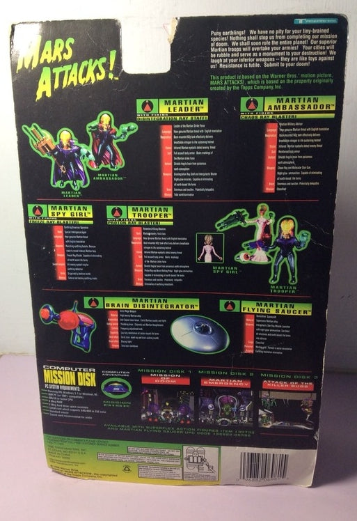 Mars Attacks Martian Leader w/ Firing Action Figure