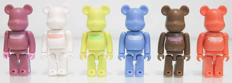 Medicom Toy Be@rbrick 100% Summer Sonic HMV Limited 6 Figure Set Used - Lavits Figure
 - 2