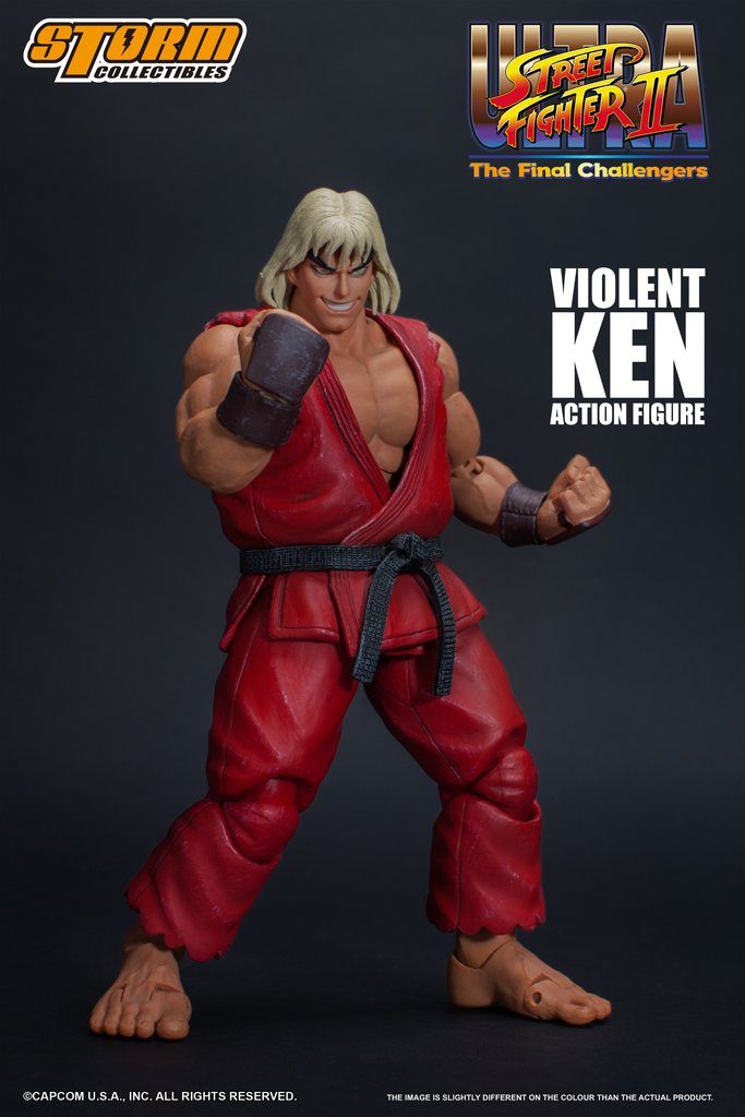 Storm Toys 1/12 Collectibles USFII Ultimate Street Fighter II The Final Challengers Violent Ken Action Figure