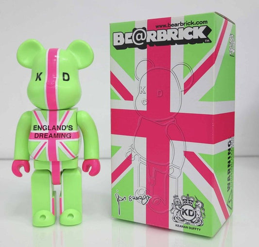 Medicom Toy 2004 Be@rbrick 400% Jon Savage x Keanan Duffty World Character Convention 18 England's Dreaming 11" Vinyl Figure - Lavits Figure
 - 1