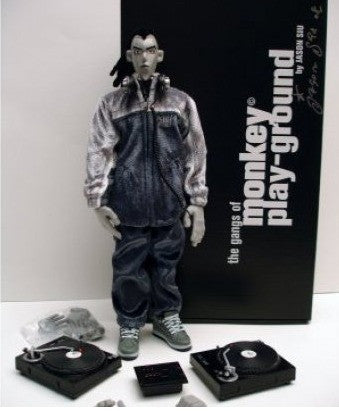 1/6 12" Jason Siu Monkey Playground Des Mnochrome Ver Action Figure Signed - Lavits Figure