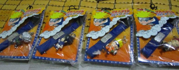 Banpresto Naruto Shippuden 4 Mascot Key Chain Holder Strap Figure Set - Lavits Figure