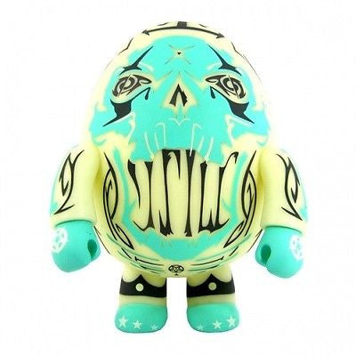 Toy2R 2007 Touma Qee Jim Koch Deviled Egg Glow In The Dark GID 8" Vinyl Figure - Lavits Figure