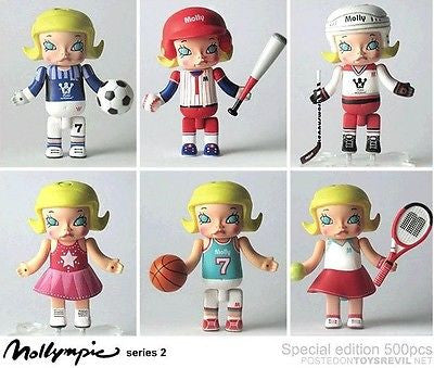 Kenny's Work Kenny Wong Molly Mollympic Olympic Series 2 3"  6 Action Figure Set - Lavits Figure