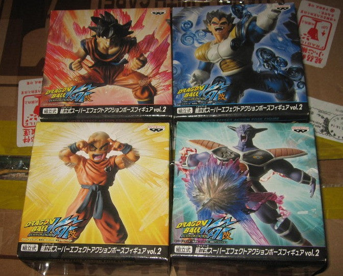 Banpresto Dragon Ball Kai Super Effect Action Pose Vol 2 4 Figure Set