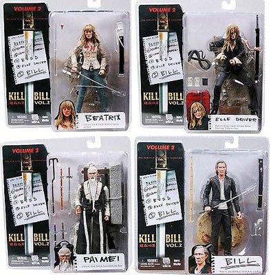Reel Toys Neca Kill Bill Volume Vol 2 Pai Mei Beatrix Elle Driver 4 7" Figure Set - Lavits Figure