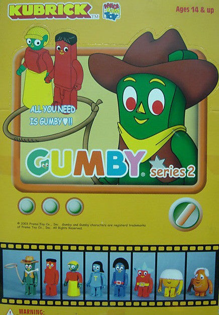 Medicom Toy Kubrick 100% Gumby Series 2 8+1 Secret 9 Action Figure Set - Lavits Figure