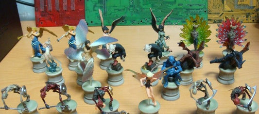 Yanoman Demon's Chronicle Part VII 7 19+1 Special 20 Color Chess Figure Set Used - Lavits Figure
 - 1