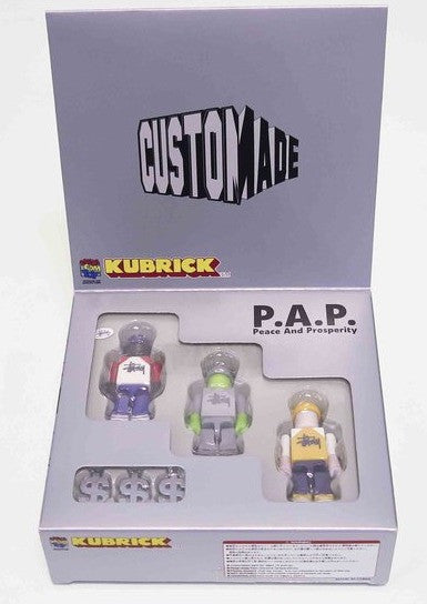 Medicom Toy 2007 Kubrick 100% Stussy CustomMade Dolly Dearest 3 Action Figure Set - Lavits Figure
 - 1
