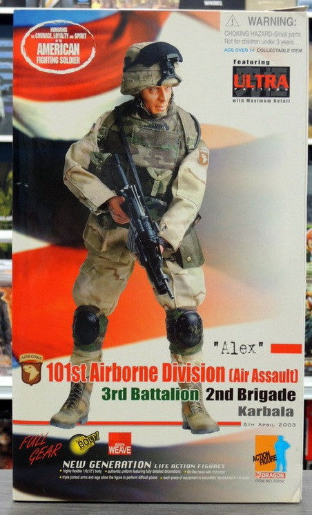 Dragon 12" 1/6 US Army 101st Airborne Division Air Assault Karbala Alex Action Figure - Lavits Figure
- 1