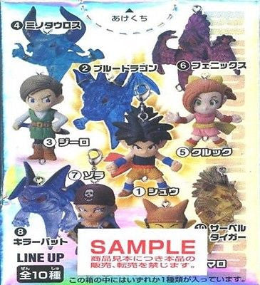 Bandai 2007 Blue Dragon Mascot 10 Mini Key Chain Holder Strap Figure Set - Lavits Figure
- 2