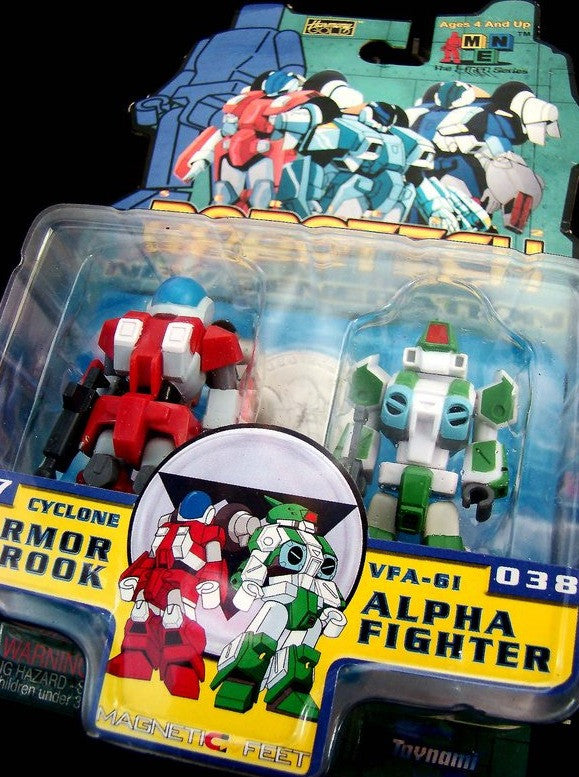 Toynami Robotech New Generation I-Men Magnetic Feet #037 #038 Cyclone Armor Rook VFA-61 Alpha Fighter Action Figure - Lavits Figure