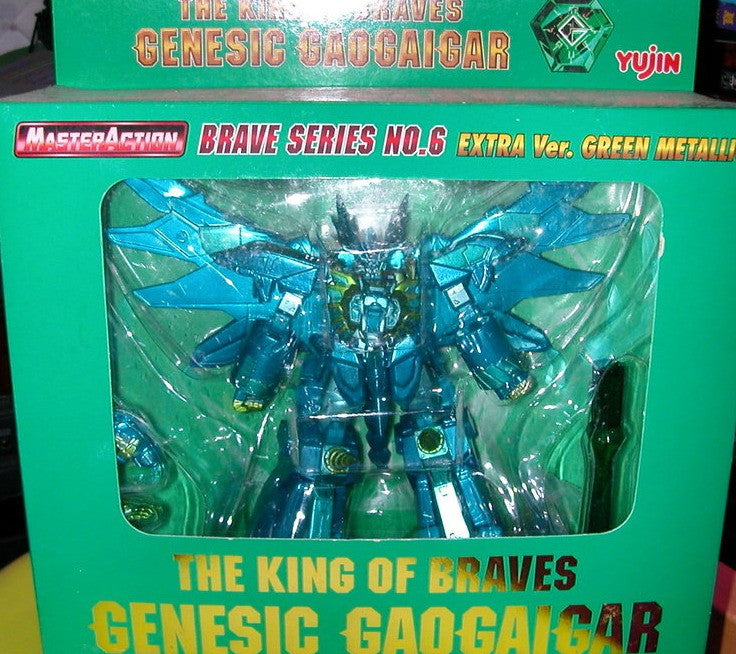 Yujin Master Action Sunrise King Of Braves Gaogaigar Series No 6 Green Metallic Extra Ver Posing Collection Figure