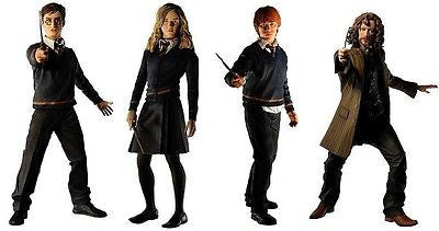 Neca Harry Potter With Wand & Base Series 1 4 Figure Set Ron Hermione Sirius - Lavits Figure
- 1