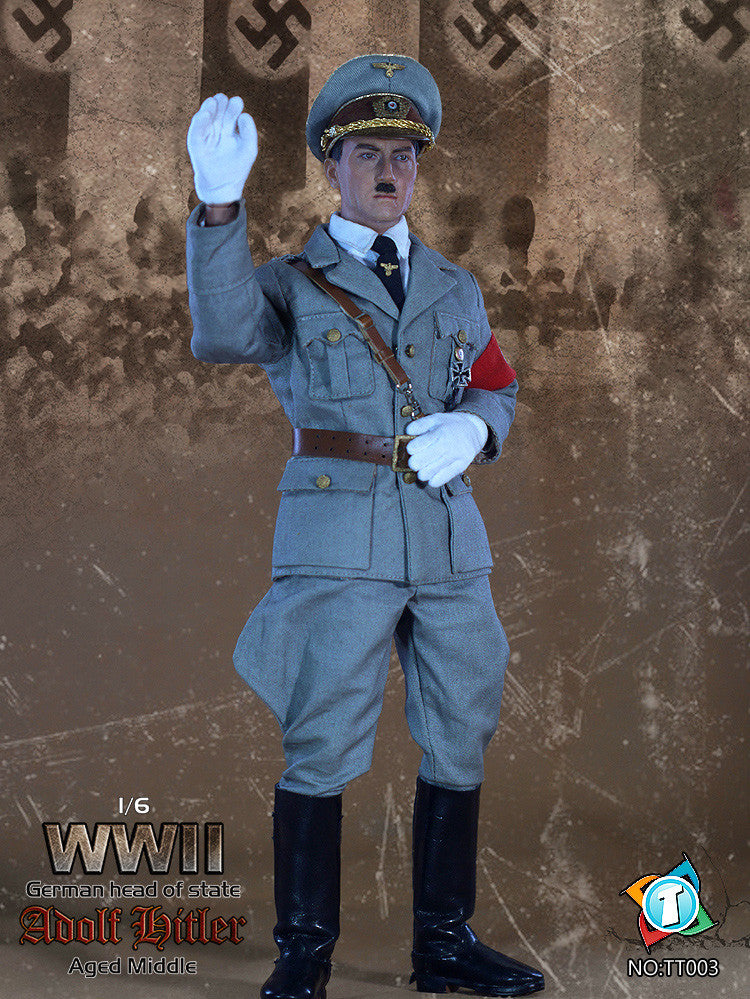 Tit Toys 1/6 12" TT003 WWII German Adolf Hitler Aged Middle Ver Action Figure - Lavits Figure
- 1