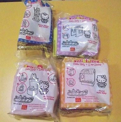 Mcdonalds Kids Happy Meal Hello Kitty Dear Daniel 4 Mini Figure Play Set Sanrio - Lavits Figure