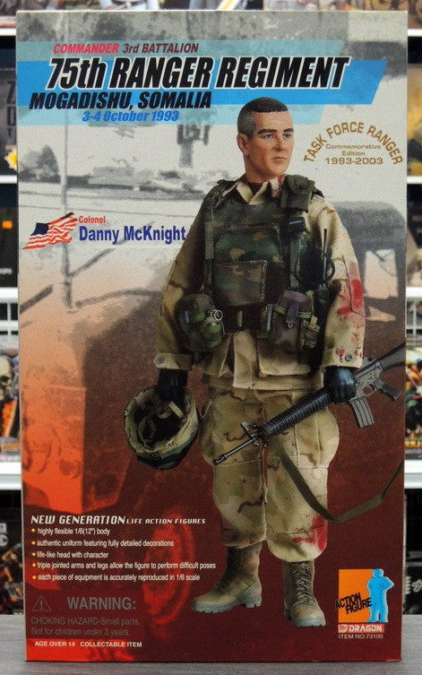 Dragon 12" 1/6 Commander 3rd Battalion 75th Ranger Regiment Mogadishu Somalia Colonel Danny McKnight Action Figure - Lavits Figure
- 1