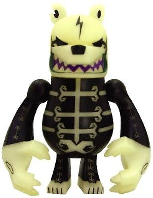 Toy2R Touma Wonderwall Bone Glow In The Dark GID Knuckle Bear 6" Action Figure - Lavits Figure