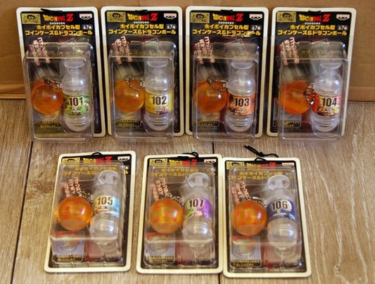 Banpresto Dragon Ball Z DBZ Capsule Style 7 Key Chain Holder Strap Collection Figure Set - Lavits Figure