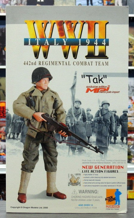 Dragon 12" 1/6 WWII Italy 1944 442nd Regimental Combat Team Tak Action Figure - Lavits Figure
 - 1