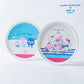 Sanrio Characters Party Time Taiwan Hong Ya Hamburgers Limited 2 8" Ceramics Plate Set
