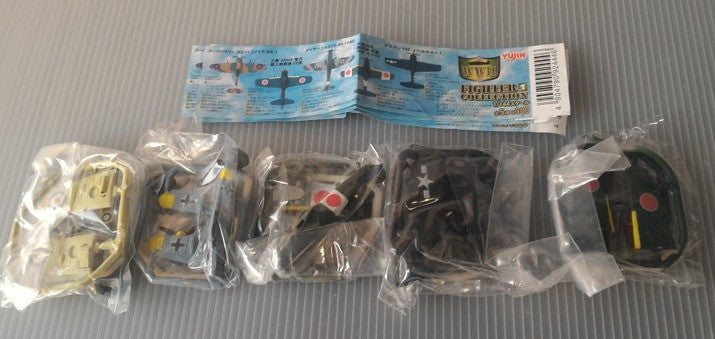 Yujin World War 2 WWII Fighter Collection Jet Gashapon 5 Trading Figure Set