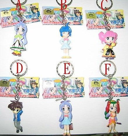 Banpresto Denshin Mamotte Shugogetten Key Chain Holder Strap 6 Figure Set - Lavits Figure