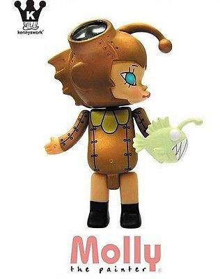 Kenny's Work Kenny Wong Molly The Painter Angry Fish Molly 3" Action Figure - Lavits Figure