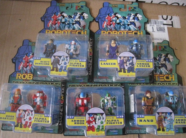 Toynami Robotech New Generation I-Men Magnetic Feet #031~#040 10 Action Figure Set - Lavits Figure
- 1