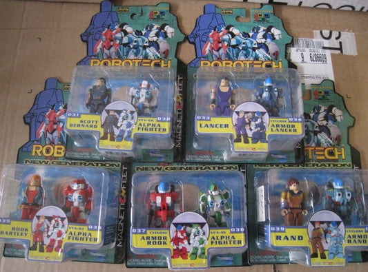 Toynami Robotech New Generation I-Men Magnetic Feet #031~#040 10 Action Figure Set - Lavits Figure
 - 1