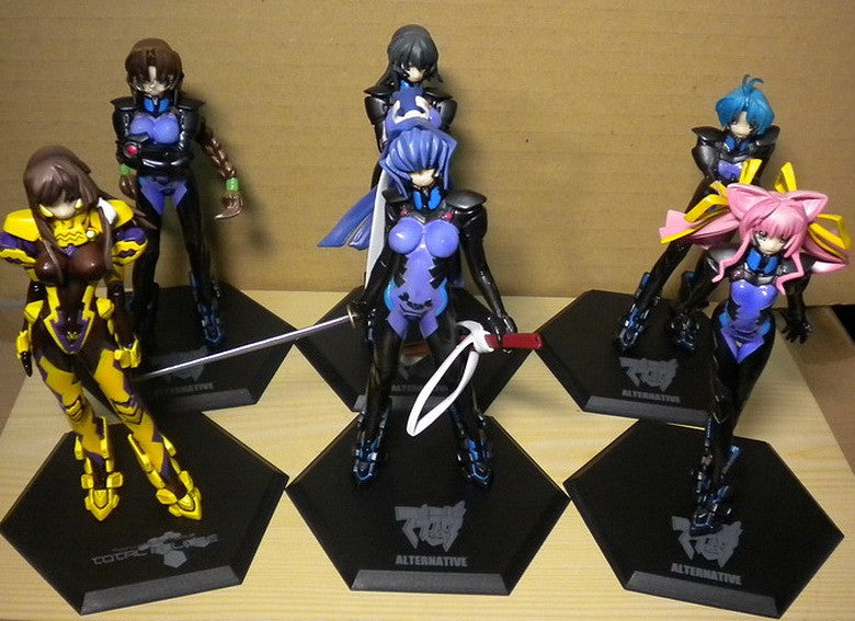 Volks Muv-Luv M.O.E. Age Burning Alternative Ultimate Characters Part 01 6 Figure Set Used - Lavits Figure
- 1
