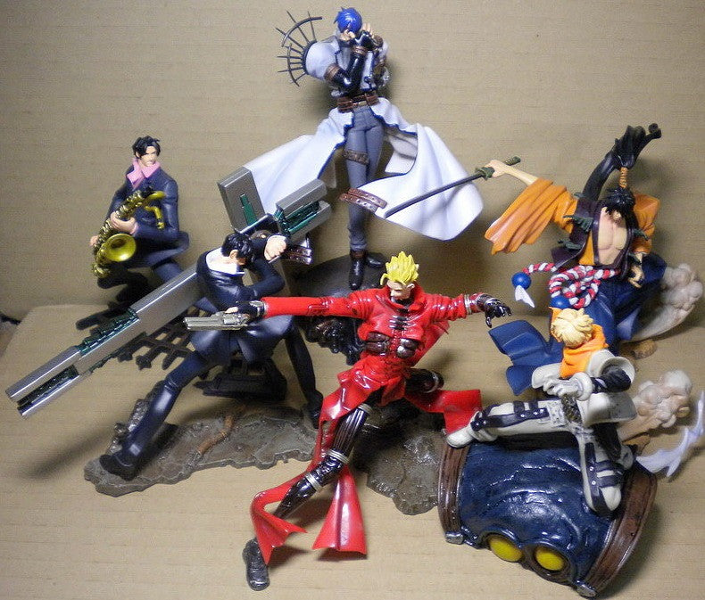 Yamato Story Image Trigun Maximum Yasuhiro Nightow 6 Trading Collection Figure Set Used - Lavits Figure
- 1
