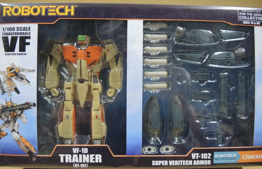 Toynami Robotech 1/100 Transformable VF Veritech Fighter VF-1D Trainer VT-102 Super Armor Action Figure - Lavits Figure