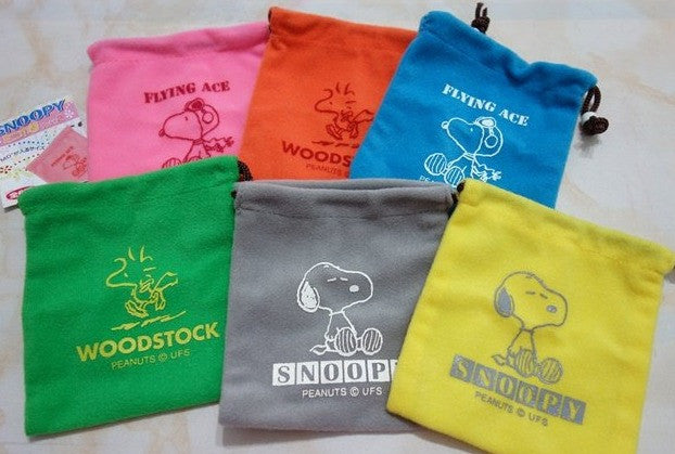 Epoch Gashapon The Peanuts Snoopy 6 Mini Pocket Bag Set - Lavits Figure