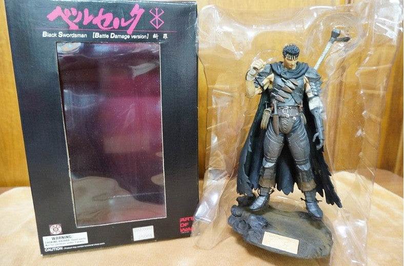 Art Of War Berserk Guts Black Swordsman Battle Damage Ver Figure - Lavits Figure