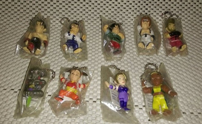 Namco Tekken 3 Character Gashapon Mascot Key Chain Holder 9 Figure Set - Lavits Figure