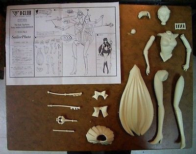Bandai B-Club 1/6 Pretty Soldier Sailor Moon Pluto Palm Top Cold Cast Model Kit Figure - Lavits Figure
- 3
