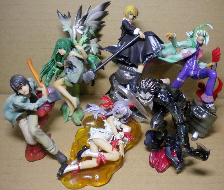 Solid Theater DX Nitro+ Plus Characters The First Bullet 5+1 Secret 6 Trading Figure Set Used - Lavits Figure