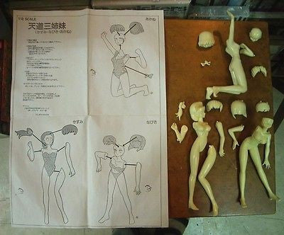 Musasiya 1/8 Ranma Limited 1/2 Tendo 3 Sister Bikini Swim Suit Cold Cast Model Kit Figure - Lavits Figure
- 3