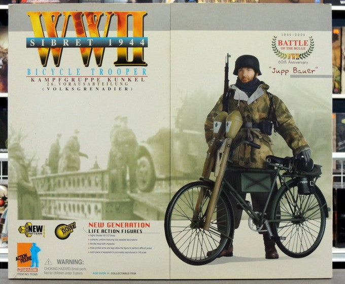Dragon 12" 1/6 WWII Sibret 1944 Bicycle Trooper Kampfgruppe Kunkel 26 Vorausabteilung Volksgrenadier Jupp Bauer Action Figure - Lavits Figure
- 1
