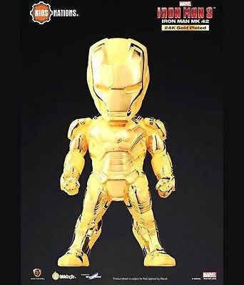 Kids Logic Marvel Iron Man 3 Egg Attack Mark 42 MK XLII 24K Gold Plated Figure - Lavits Figure