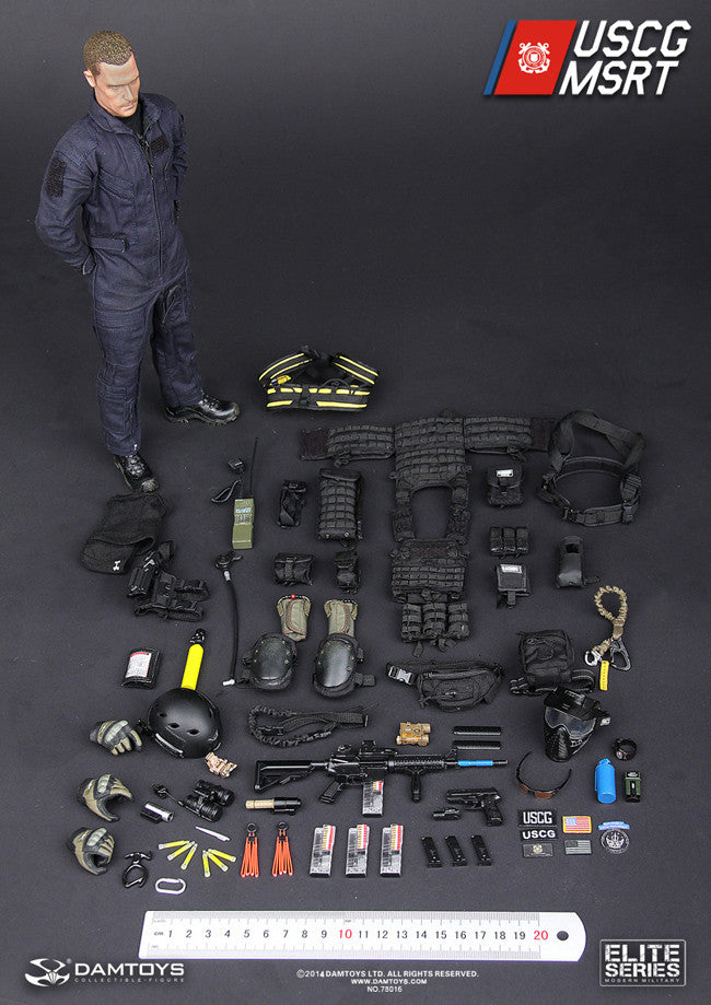 DamToys 1/6 12" Elite Series 78016 U.S. Coast Guard MSRT Semper Paratus Action Figure - Lavits Figure
- 3