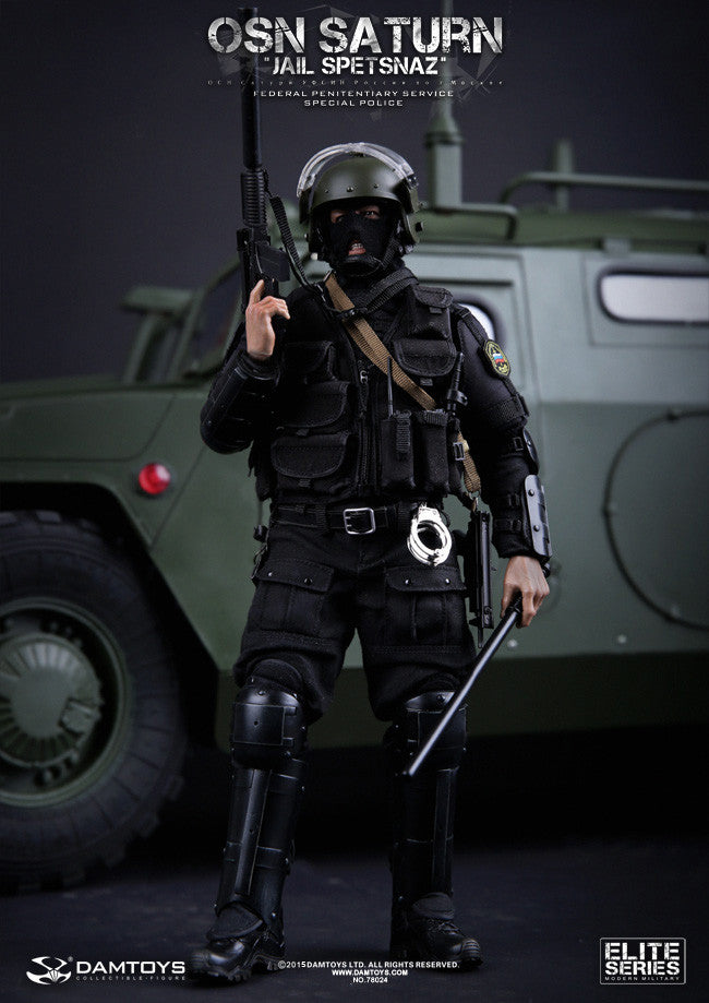 DamToys 1/6 12" Elite Series 78024 OSN Saturn Jail Spetsnaz Fsin Special Police Action Figure - Lavits Figure
- 1